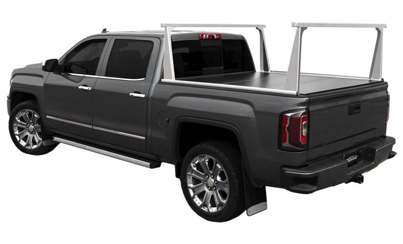 Access ADARAC Almnm Uprights 12in Vert Kit (2 Uprights w/ 1 66in Cross Bar) Matte Black Truck Rack