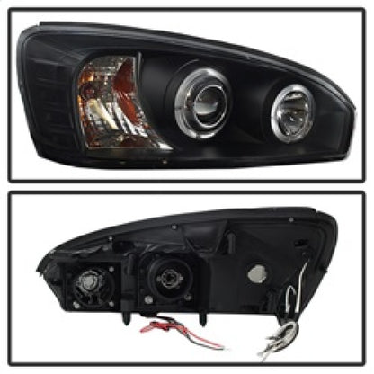 Spyder Chevy Malibu 04-07 Projector Headlights LED Halo LED Black High H1 Low H1 PRO-YD-CM04-HL-BK