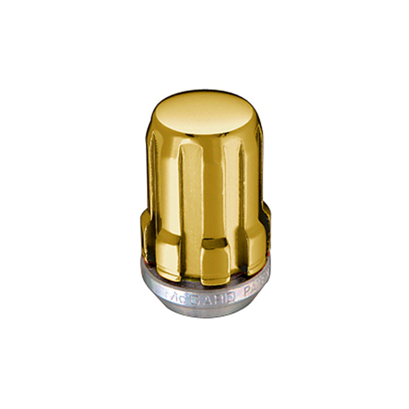 McGard SplineDrive Lug Nut (Cone Seat) M12X1.25 / 1.24in. Length (Box of 50) - Gold (Req. Tool)