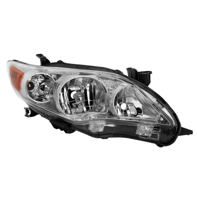 xTune Toyota Corolla 11-13 Passenger Side Headlights - OEM Right - Chrome HD-JH-TCO11-OE-R