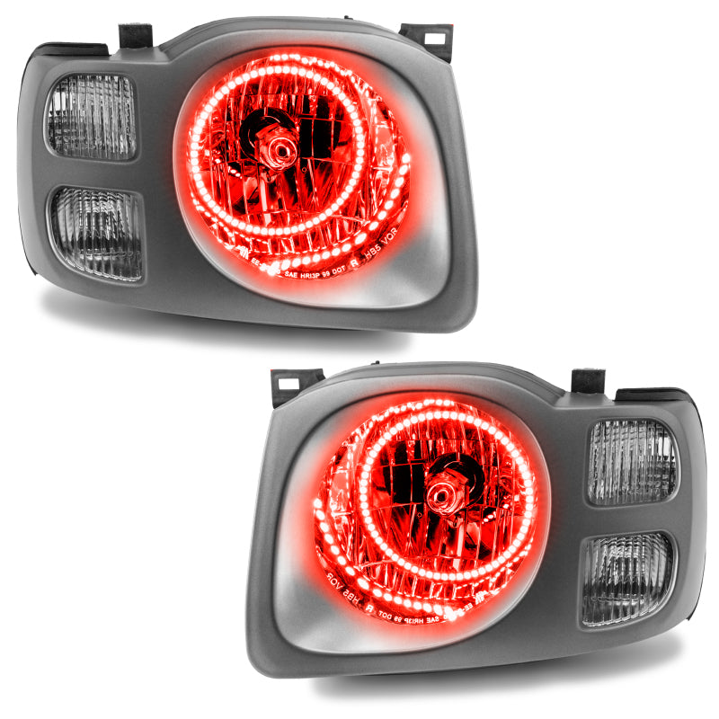Oracle Lighting 02-04 Nissan Xterra SE Pre-Assembled LED Halo Headlights -Red NO RETURNS