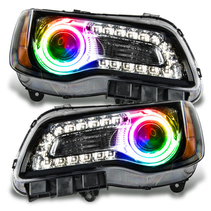 Oracle 11-14 Chrysler 300C SMD HL - Black - NON HID - ColorSHIFT