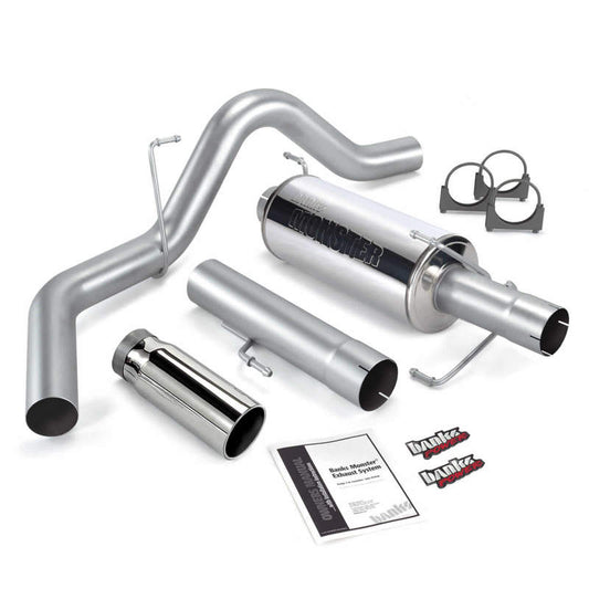 Banks Power 06-07 Dodge 5.9L 325Hp Mega Cab Monster Exhaust System - SS Single Exhaust w/ Chrome Tip