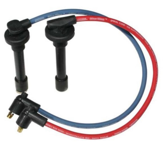 Moroso Custom Ignition Wire Set - Blue Max - Spiral Core - Colored High Temp Wire Separators - Red