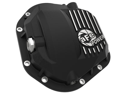 aFe Pro Series Dana 60 Front Differential Cover Black w/ Machined Fins 17-20 Ford Trucks (Dana 60)