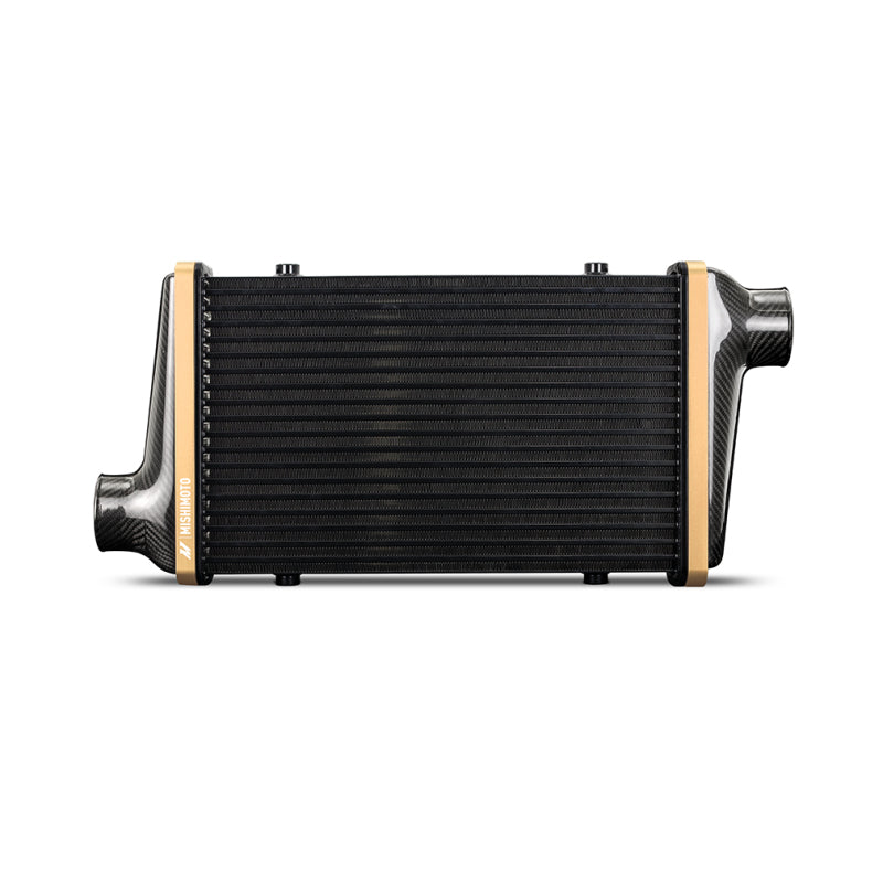 Mishimoto Universal Carbon Fiber Intercooler - Matte Tanks - 450mm Black Core - S-Flow - BK V-Band