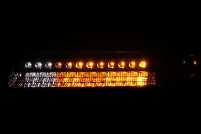 ANZO 1999-2002 Chevrolet Silverado 1500 LED Parking Lights Chrome w/ Amber Reflector