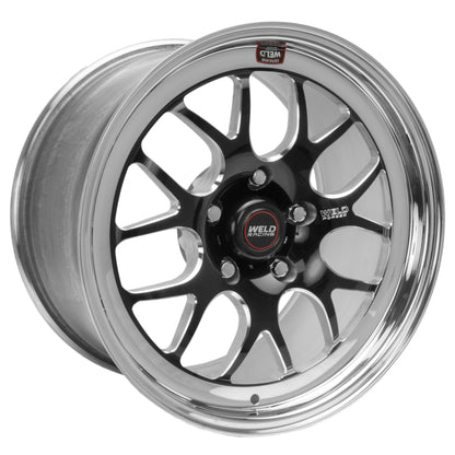 Weld S77 17x10.5 / 5x4.75 BP / 7.2in. BS Black Wheel (High Pad) - Non-Beadlock