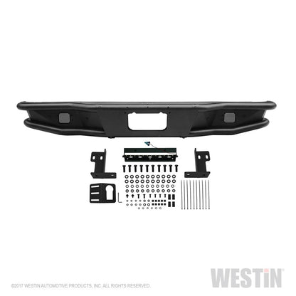 Westin 2016-2018 Chevrolet Silverado 1500 Outlaw Rear Bumper - Textured Black