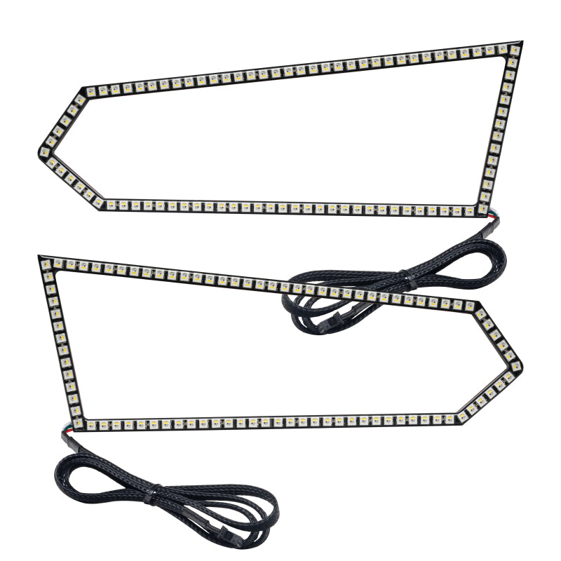 Oracle 14-19 Polaris Ranger 570/900/1000 Dynamic RGB+W Headlight Halo Kit - - Dynamic