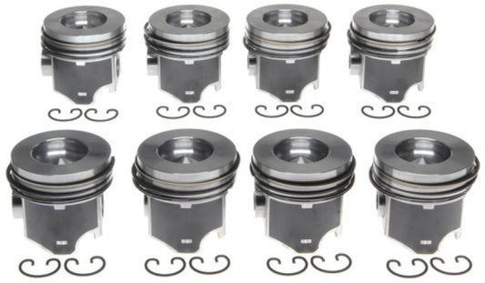 Mahle OE 10-16 GMC /11-16 Chevy 2500/3500 6.6L V8 Duramax Standard Size w/ Rings (Set of 8)