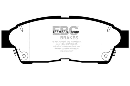 EBC 96-00 Toyota RAV 4 2.0 Greenstuff Front Brake Pads