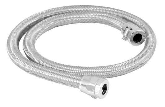 Spectre Stainless Steel Flex Fuel Line 3/8in. ID - 3ft. w/Chrome Clamps