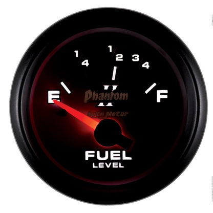 Autometer Phantom 2-1/16in 73-10 OHM Fuel Level Gauge