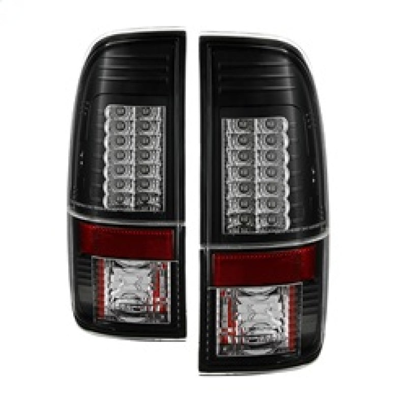 Spyder Ford Super Duty 08-15 Version 2 LED Tail Lights Black ALT-YD-FS07-LED-G2-BK