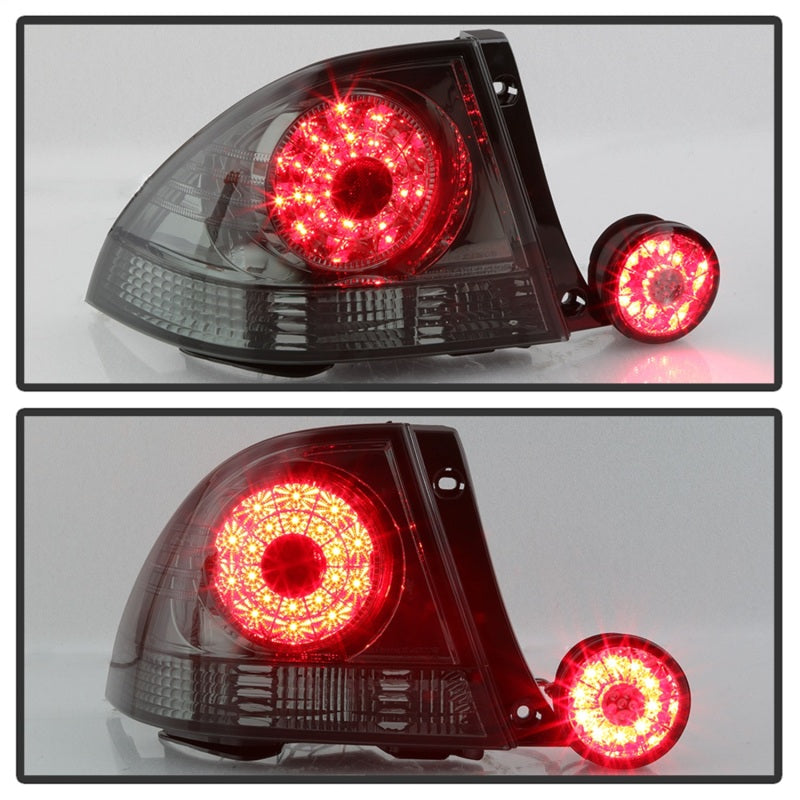 Spyder 01-03 Lexus IS300 LED Tail Lights w/Inner Trunk Lights - Smoke (ALT-YD-LIS300-LED-SET-SM)