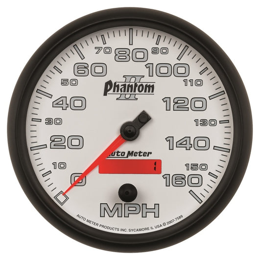 Autometer Phantom II 5in Electrical Programmable Speedometer 150MPH
