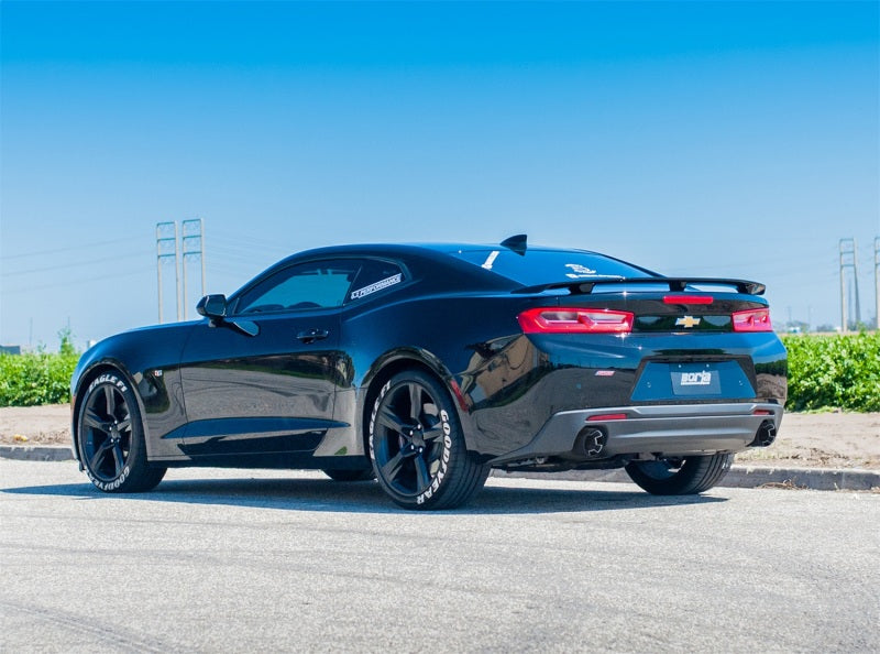 Borla 16-17 Chevy Camaro 6.2L 4.5in Carbon Fiber Tips Single Split Exit S-Type Catback Exhaust