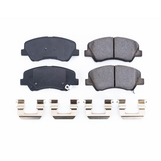 Power Stop 12-19 Hyundai Accent Front Z17 Evolution Ceramic Brake Pads w/Hardware