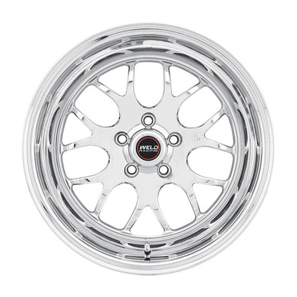 Wels S77 17x10 / 5x115 BP/ 6.7 BS Polished Wheel (High Pad) - Non-Beadlock