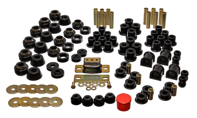 Energy Suspension 87-95 Jeep Wrangler YJ Black Hyper-Flex Master Bushing Set