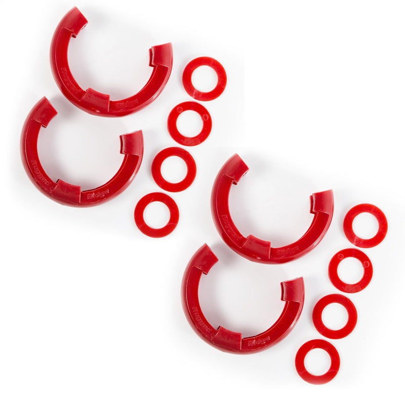 Rugged Ridge 3/4in Red D-Ring Isolator Kit