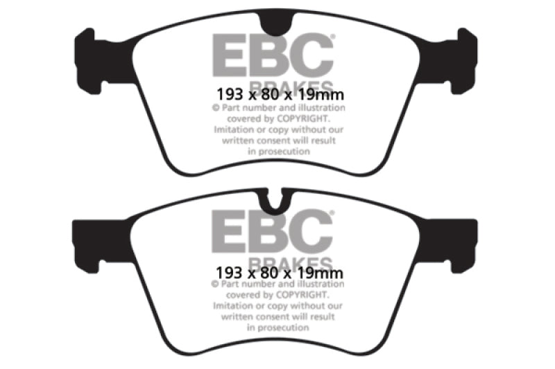 EBC 08-10 Mercedes-Benz GL320 3.0 TD (373mm Front Rotors) Greenstuff Front Brake Pads