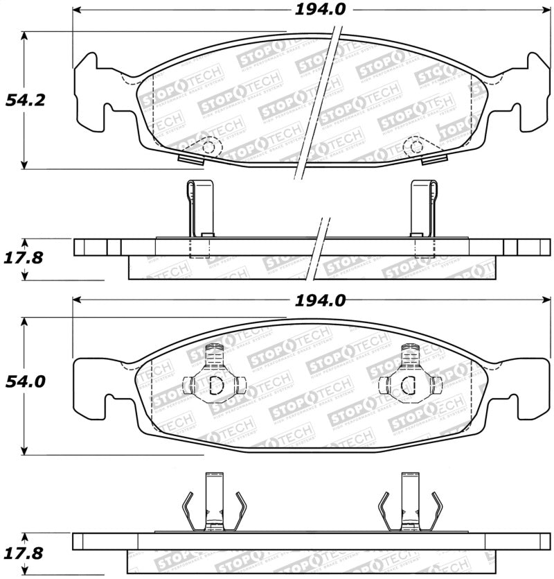 StopTech Street Select Brake Pads