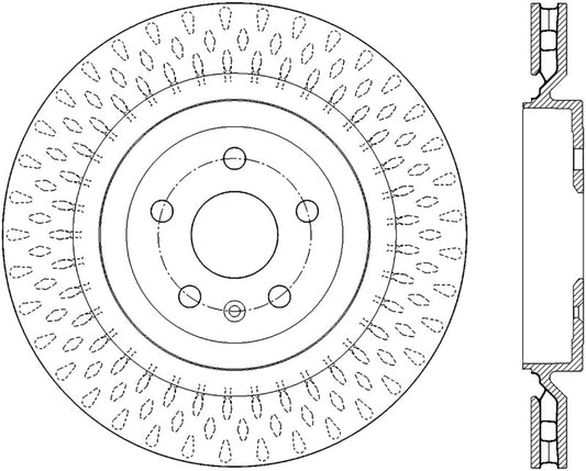 StopTech Drilled Sport Brake Rotor