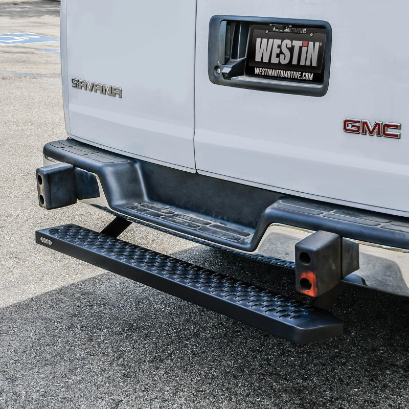 Westin Ford Transit Van 150/250/350 (Single 54in. Pass Door) Grate Steps Running Boards - Tex. Blk