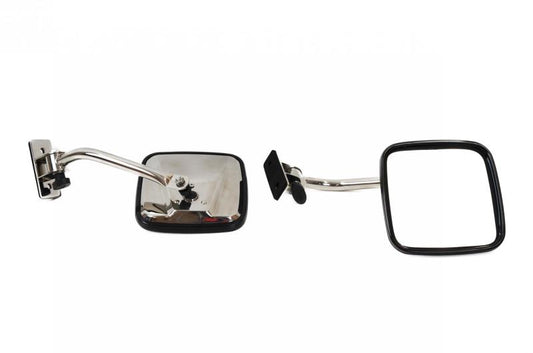 Kentrol 97-18 Jeep Wrangler TJ/JK E-Z Detach Mirrors Pair - Polished Silver