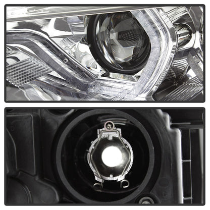 Spyder 12-14 BMW F30 3 Series 4DR Projector Headlights - LED DRL - Chrome (PRO-YD-BMWF3012-DRL-C)