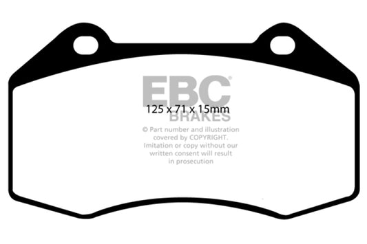 EBC 07-08 Chevrolet Cobalt 2.0 Supercharged (SS) Greenstuff Front Brake Pads