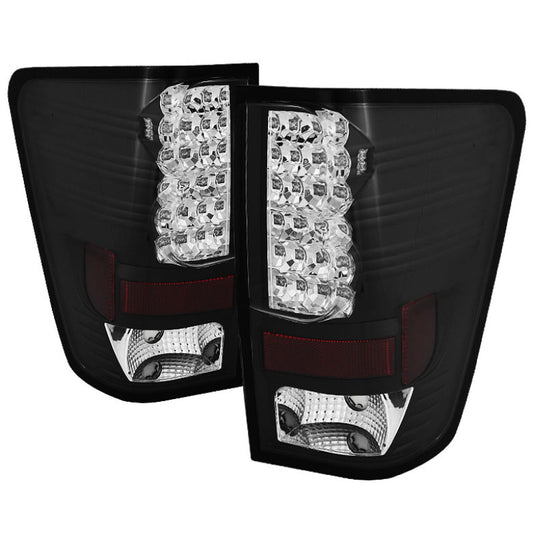 Spyder Nissan Titan 04-14 LED Tail Lights Black ALT-YD-NTI04-LED-BK