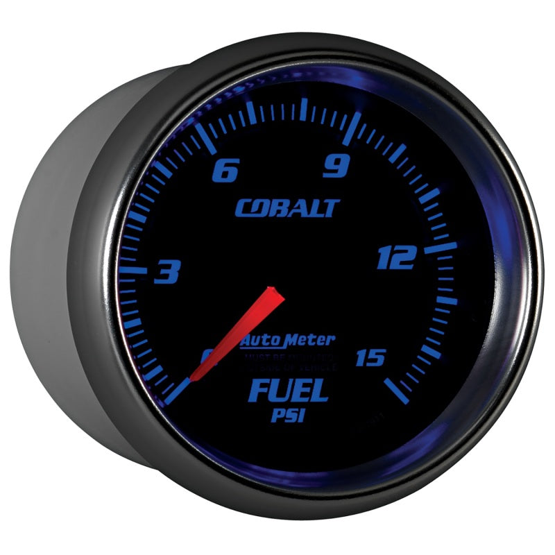 Autometer Cobalt 2-5/8in  Mechanical Fuel Pressure Gauge 0-15 PSI