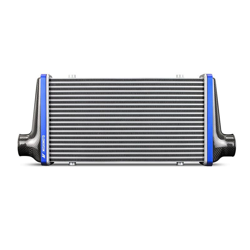 Mishimoto Universal Carbon Fiber Intercooler - Matte Tanks - 525mm Silver Core - C-Flow - GR V-Band