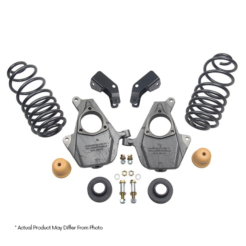 Belltech LOWERING KIT 14 Silverado/Sierra Std Cab 2WD 3in or 4in Front/5in or 6in Rear w/o Shocks