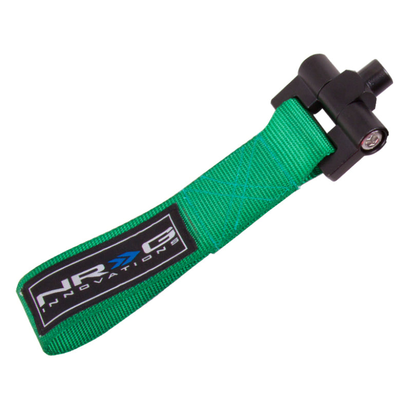 NRG Bolt-In Tow Strap Green- BMW E30 (5000lb. Limit)