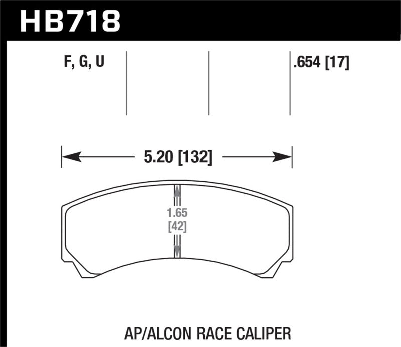 Hawk AP Racing/Alcon HPS Street Brake Pads