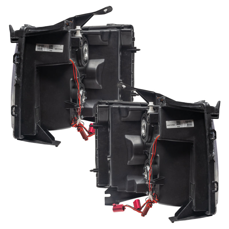 Oracle Lighting 07-13 Chevrolet Silverado Pre-Assembled LED Halo Headlights-Red