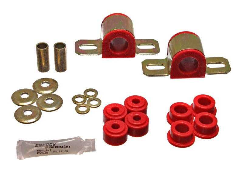 Energy Suspension 84-01 Jeep Cherokee Red Frt 25mm Sway Bar Bushing Set w/End Link Bushings