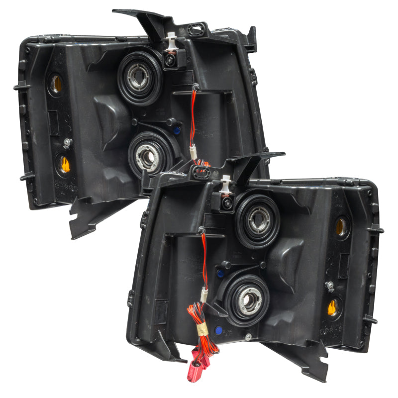 Oracle 07-13 Chevrolet Silverado SMD HL - Black - Round Style - White