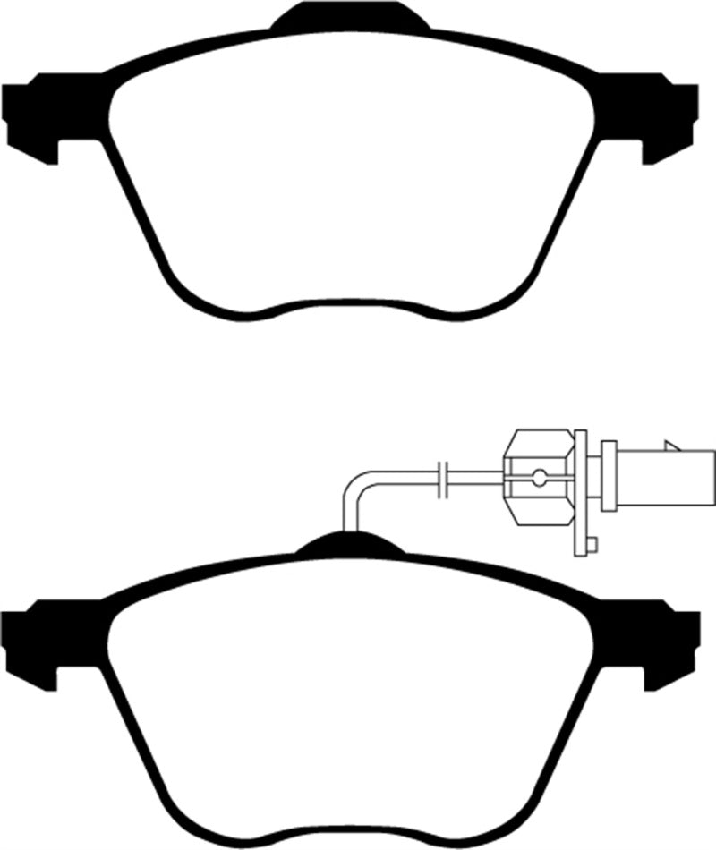 EBC 01 Volkswagen Eurovan 2.8 (313mm) Greenstuff Front Brake Pads