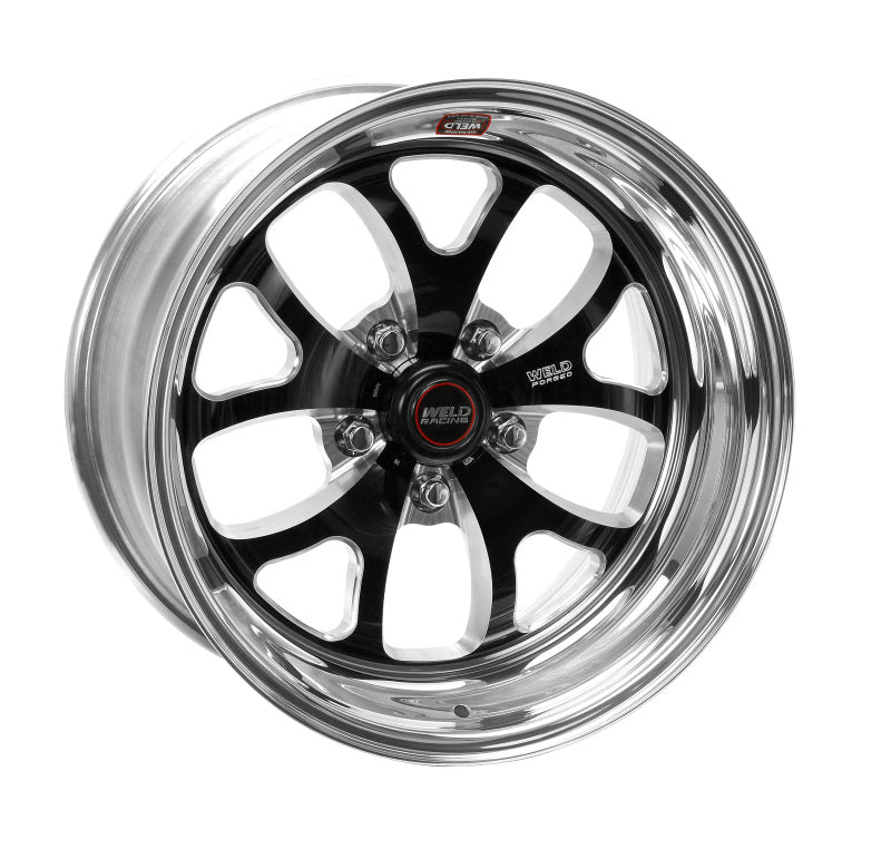 Weld S76 17x9 / 5x4.75 BP / 6.8in. BS Black Wheel (Medium Pad) - Non-Beadlock