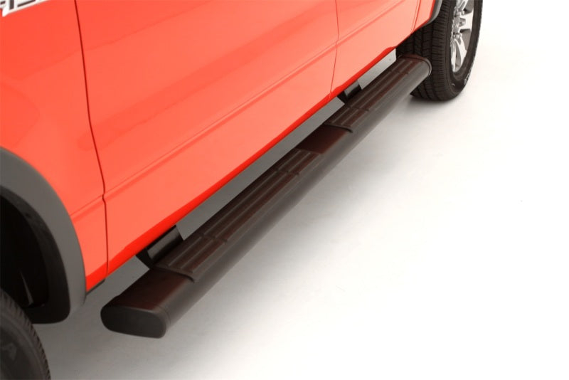 Lund 10-17 Dodge Ram 2500 Crew Cab 6in. Oval Straight Black Nerf Bars - Black