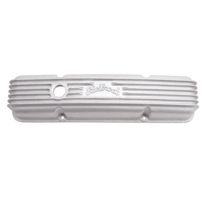 Edelbrock Valve Cover Classic Series Chevrolet 1959-1986 262-400 CI V8 w/ Oil Fill Hole Satin