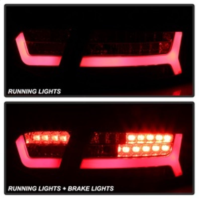 Spyder 09-11 Audi A6 LED Tail Lights - Red Clear (ALT-YD-AA609-LED-RC)