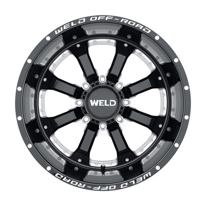 Weld Off-Road W125 20X9 Granada Six 6X135 ET20 BS5.75 Gloss Black MIL 87.1