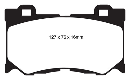 EBC 08-13 Infiniti FX50 5.0 Greenstuff Front Brake Pads