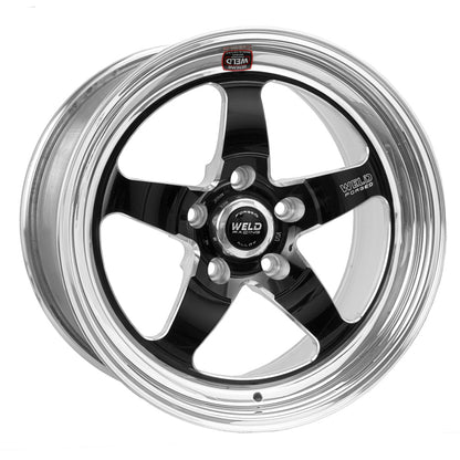 Weld S71 18x10 / 5x4.5 BP / 4.6in. BS Black Wheel (High Pad) - Non-Beadlock